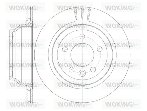 WOKING féktárcsa - D61160.10 - TothCarparts