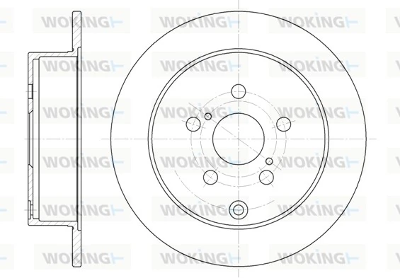 WOKING féktárcsa - D61168.00 - TothCarparts