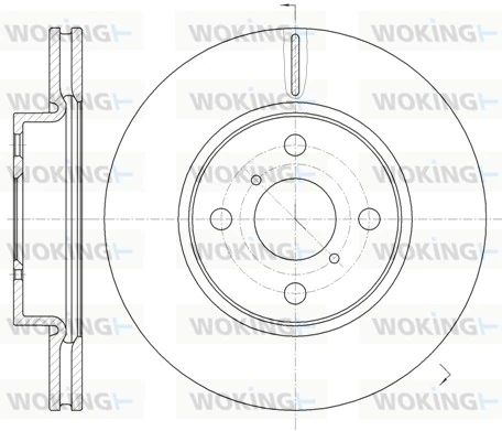 WOKING féktárcsa - D61169.10 - TothCarparts