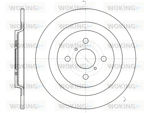 WOKING féktárcsa - D61173.00 - TothCarparts