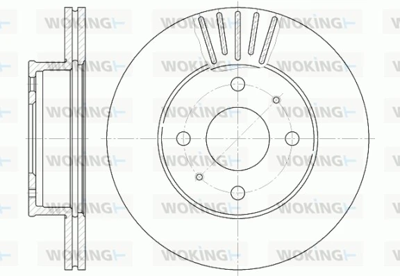 WOKING féktárcsa - D61178.10 - TothCarparts