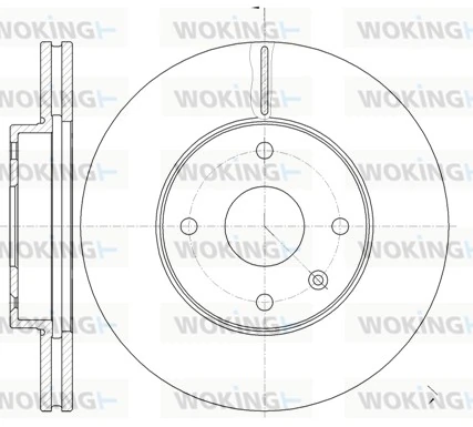 WOKING féktárcsa - D61181.10 - TothCarparts