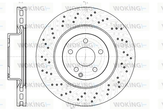 WOKING féktárcsa - D61186.10 - TothCarparts