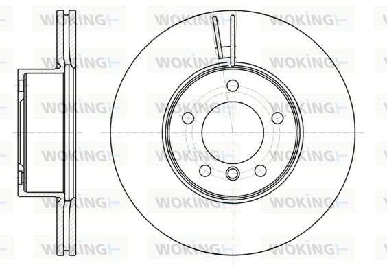 WOKING féktárcsa - D61194.10 - TothCarparts