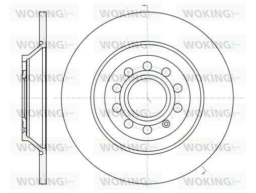 WOKING féktárcsa - D61207.00 - TothCarparts