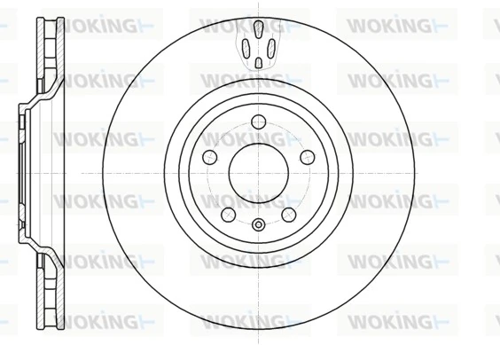 WOKING féktárcsa - D61213.10 - TothCarparts
