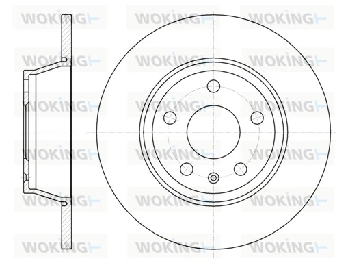 WOKING féktárcsa - D61214.00 - TothCarparts