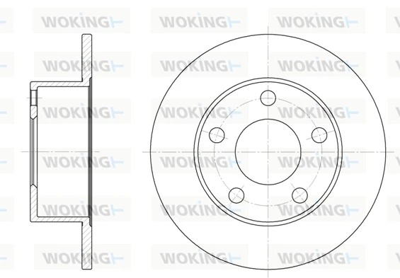 WOKING féktárcsa - D6123.00 - TothCarparts