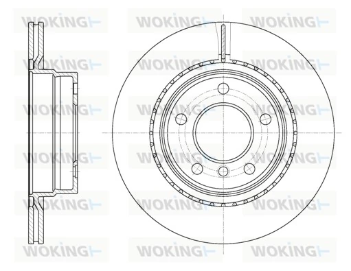 WOKING féktárcsa - D61231.10 - TothCarparts
