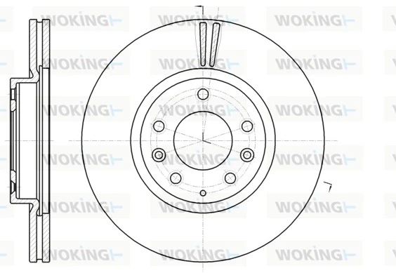 WOKING féktárcsa - D61235.10 - TothCarparts