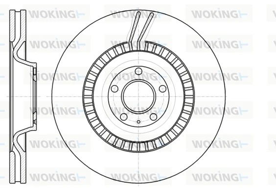 WOKING féktárcsa - D61238.10 - TothCarparts