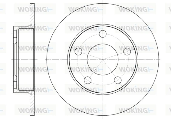 WOKING féktárcsa - D6124.00 - TothCarparts
