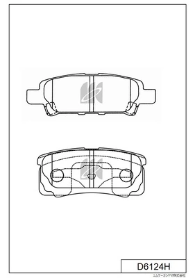 MK Kashiyama fékbetétkészlet, tárcsafék - D6124H - TothCarparts