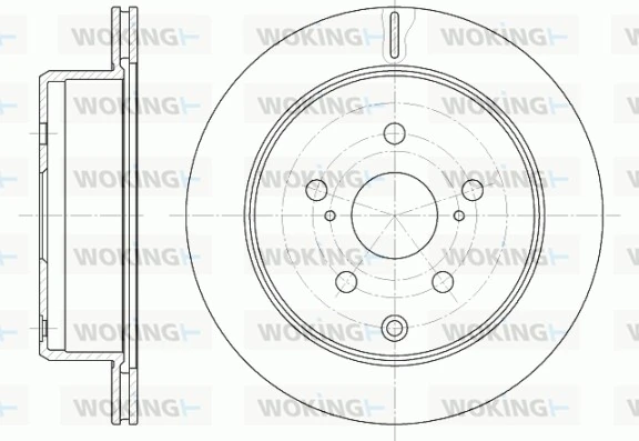 WOKING féktárcsa - D61253.10 - TothCarparts