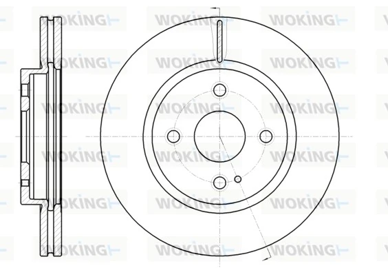 WOKING féktárcsa - D61266.10 - TothCarparts