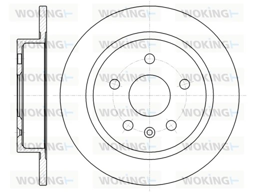 WOKING féktárcsa - D61279.00 - TothCarparts