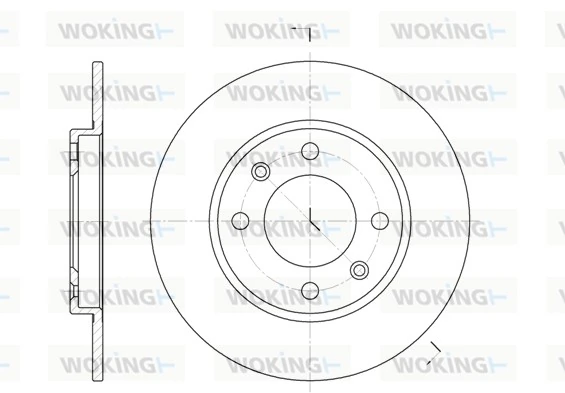WOKING féktárcsa - D6128.00 - TothCarparts