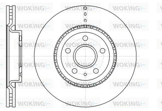 WOKING féktárcsa - D61283.10 - TothCarparts