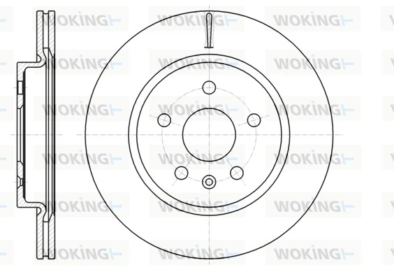 WOKING féktárcsa - D61284.10 - TothCarparts