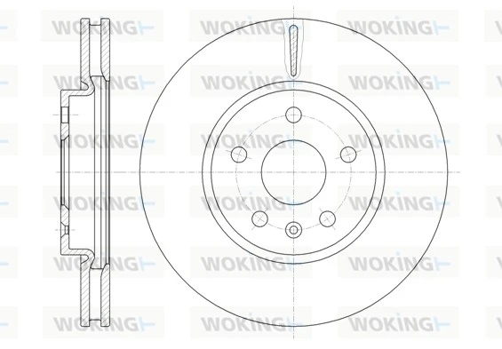 WOKING féktárcsa - D61286.10 - TothCarparts