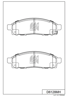 MK Kashiyama fékbetétkészlet, tárcsafék - D6128MH - TothCarparts