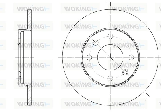 WOKING féktárcsa - D6130.00 - TothCarparts