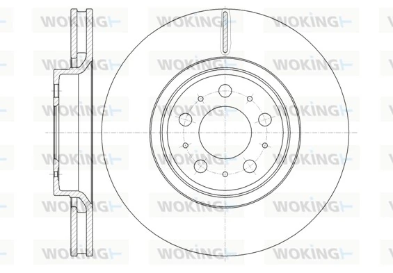 WOKING féktárcsa - D61303.10 - TothCarparts