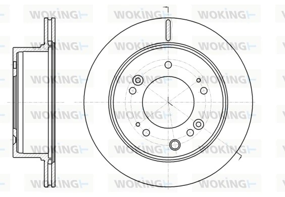 WOKING féktárcsa - D61306.10 - TothCarparts