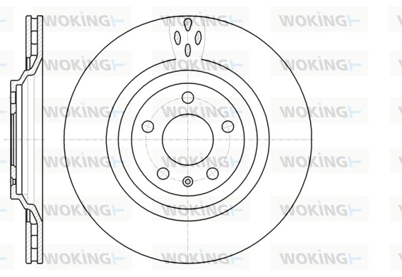 WOKING féktárcsa - D61309.10 - TothCarparts