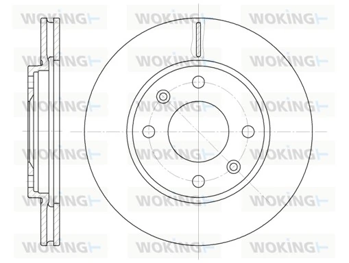 WOKING féktárcsa - D6131.10 - TothCarparts