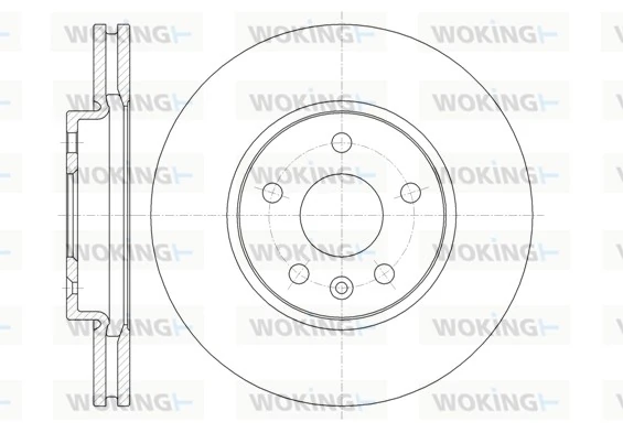 WOKING féktárcsa - D61313.10 - TothCarparts