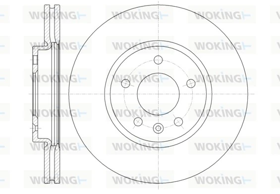 WOKING féktárcsa - D61314.10 - TothCarparts