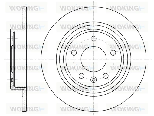 WOKING féktárcsa - D61315.00 - TothCarparts