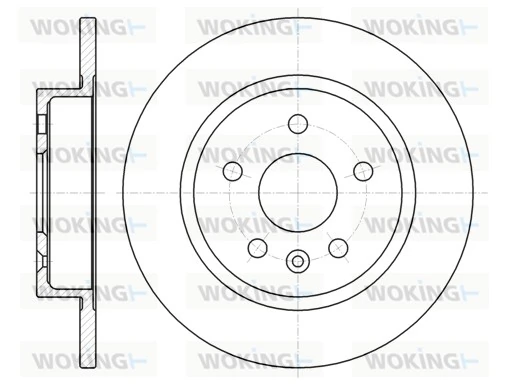 WOKING féktárcsa - D61316.00 - TothCarparts