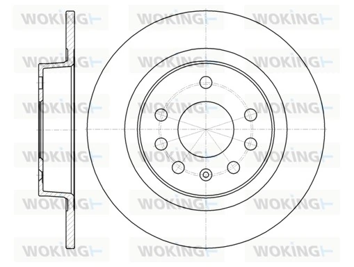 WOKING féktárcsa - D61317.00 - TothCarparts
