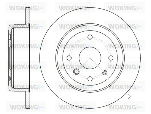 WOKING féktárcsa - D61321.00 - TothCarparts