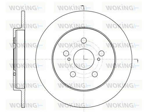 WOKING féktárcsa - D61326.00 - TothCarparts