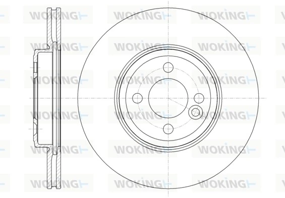 WOKING féktárcsa - D61334.10 - TothCarparts
