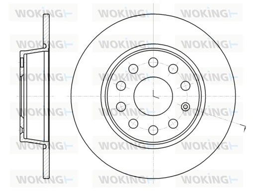 WOKING féktárcsa - D61340.00 - TothCarparts
