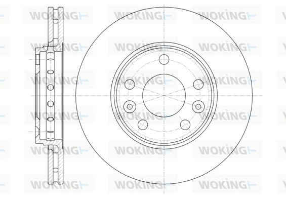 WOKING féktárcsa - D61346.10 - TothCarparts