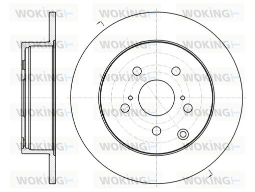 WOKING féktárcsa - D61350.00 - TothCarparts
