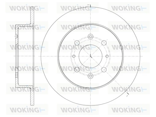 WOKING féktárcsa - D61352.00 - TothCarparts