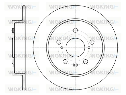 WOKING féktárcsa - D61372.00 - TothCarparts