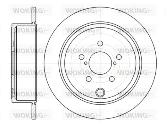 WOKING féktárcsa - D61415.00 - TothCarparts