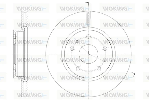 WOKING féktárcsa - D61423.10 - TothCarparts