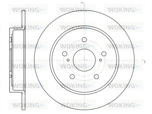 WOKING féktárcsa - D61425.00 - TothCarparts