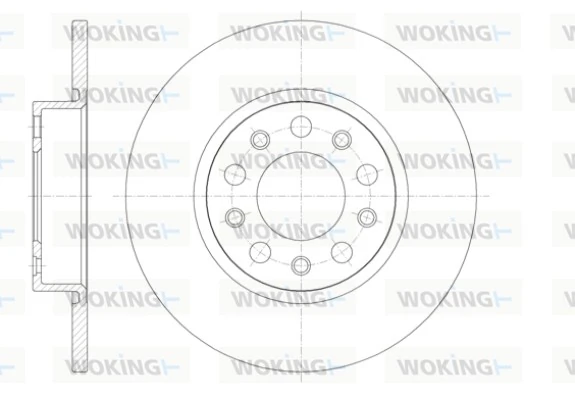 WOKING féktárcsa - D61426.00 - TothCarparts