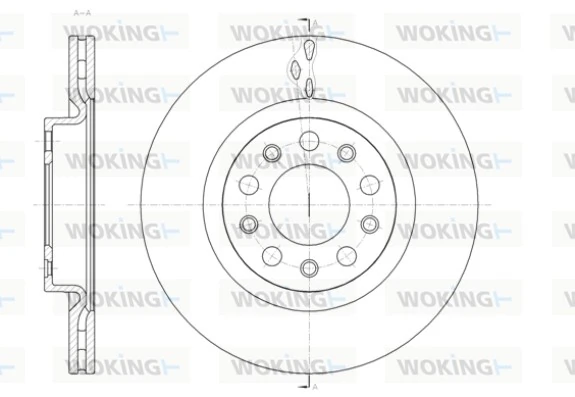 WOKING féktárcsa - D61428.10 - TothCarparts