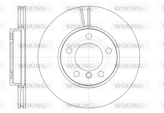 WOKING féktárcsa - D61439.10 - TothCarparts