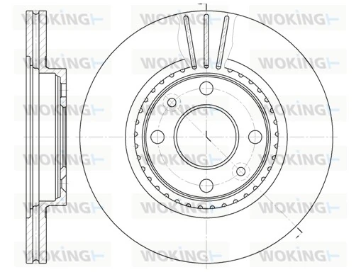WOKING féktárcsa - D6144.10 - TothCarparts